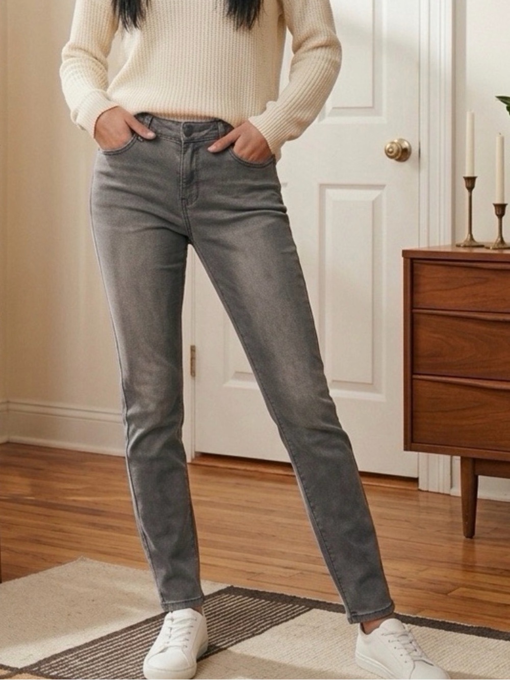 Buffalo David Bitton Women’s Skinny Jeans in Gray Size 8/29.‎